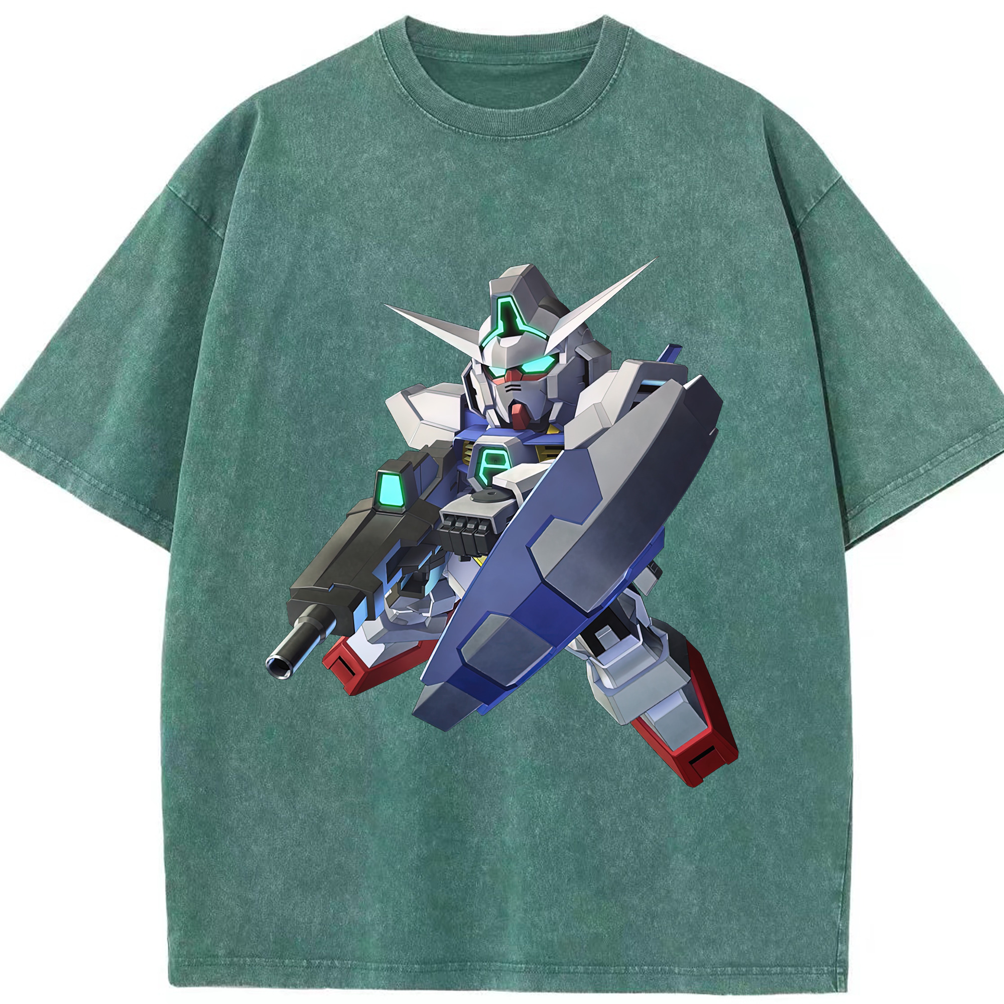 （画像用） 機動戦士ガンダム Mobile Suit Gundam 綿100% ヴィンテージ風 半袖Tシャツ（フロントプリント）
